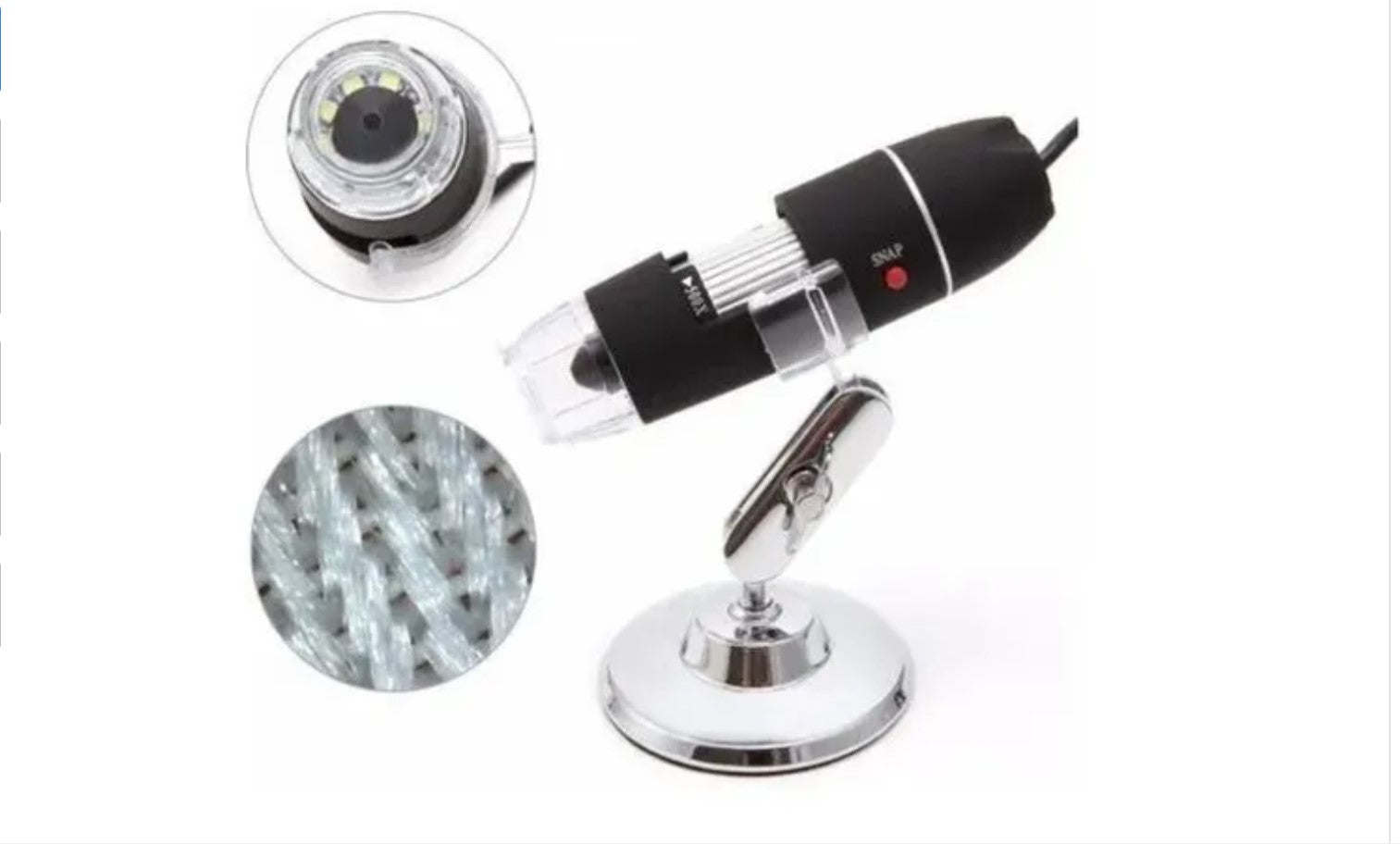 Microscopio Con Luz Led Usb Zoom 50x A 500x