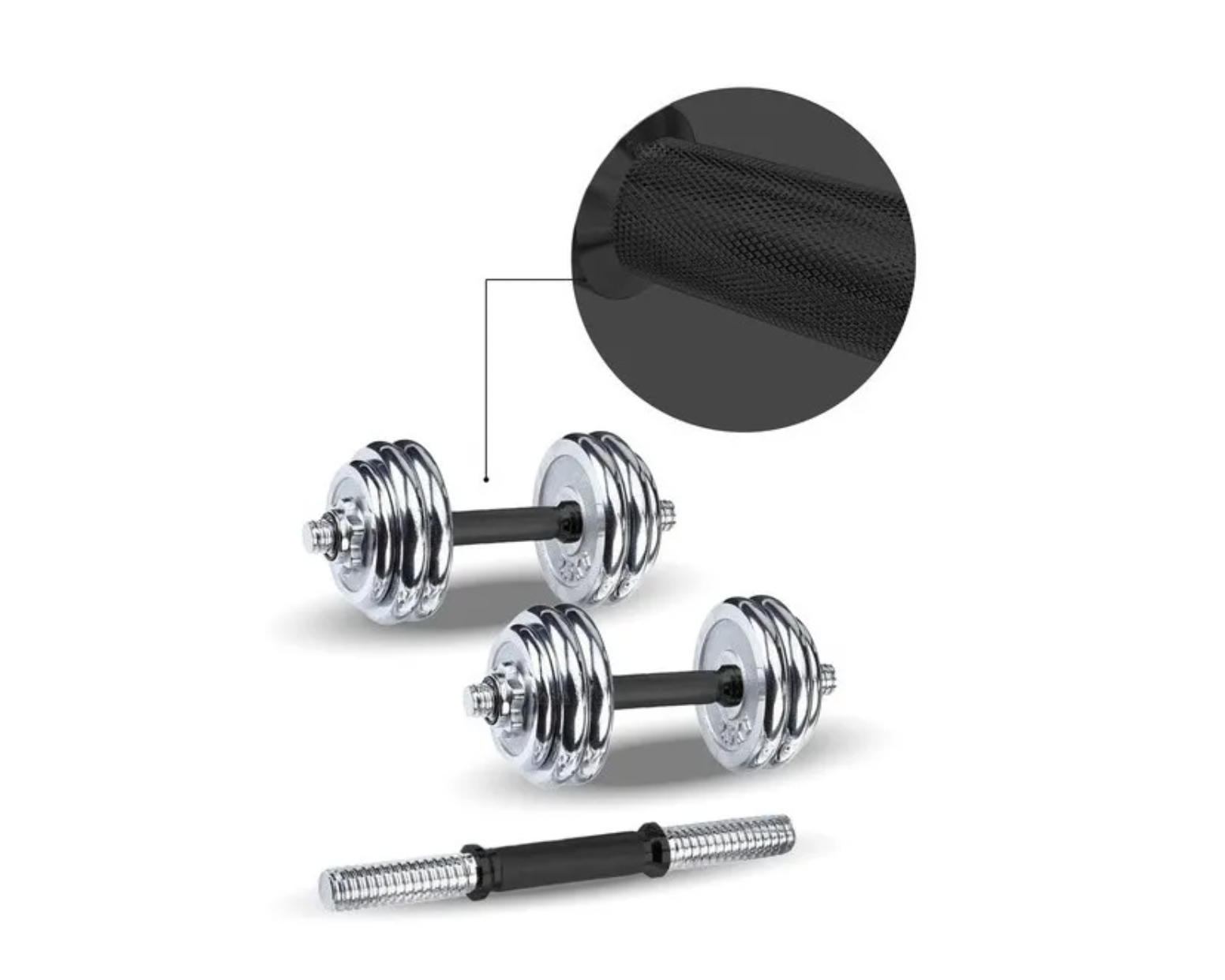 Set De Mancuernas 20kg Con Maleta