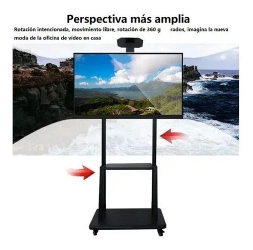 Soporte Tv Con Ruedas Pantalla Plana  Led Lcd -32 -70