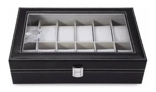 Caja Organizador De Reloj 12 Espacios Joyero