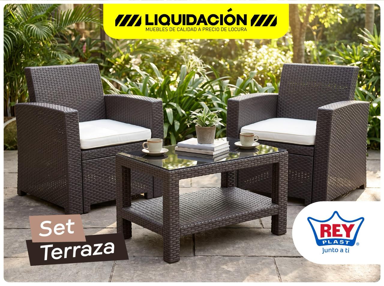 Liquidación Reyplast terraza living